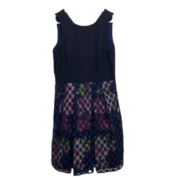 Eliza J navy midi dress size 12 missing sash - Picture 1 of 6